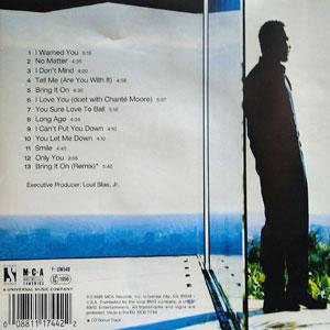 Back Cover Album Keith Washington - KW Back Cover Album Keith Washington - KW