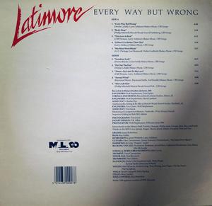 Back Cover Album Latimore - Every Way But Wrong Back Cover Album Latimore - Every Way But Wrong