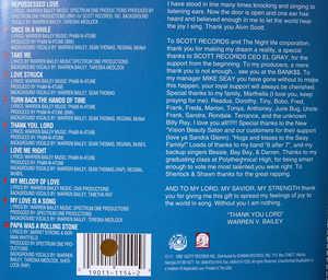 Back Cover Album Warren Bailey - Warren Bailey