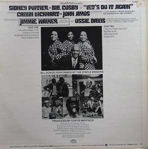 Back Cover Album Staple Singers - Let's Do It Again (film Soundtrack)