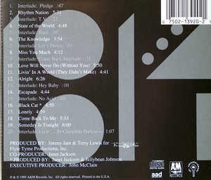 Back Cover Album Janet Jackson - Rhythm Nation 1814 Back Cover Album Janet Jackson - Rhythm Nation 1814