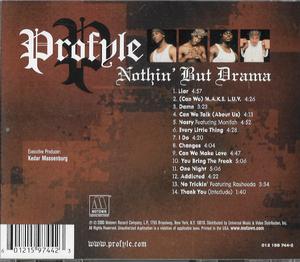 Back Cover Album Profyle - Nothin' But Drama