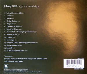 Back Cover Album Johnny Gill - Let's Get The Mood Right Back Cover Album Johnny Gill - Let's Get The Mood Right