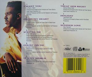 Back Cover Album Marc Nelson - I Want You