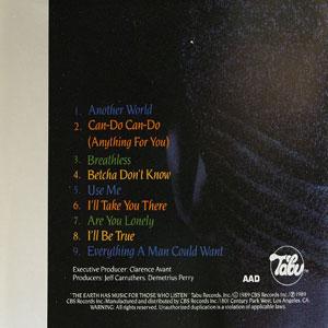 Back Cover Album Demetrius Perry - Another World