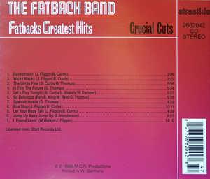 Back Cover Album Fatback - CRUCIAL CUTS / FATBACKS GREATEST HITS