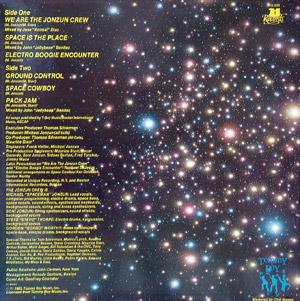 Back Cover Album Jonzun Crew - Lost In Space