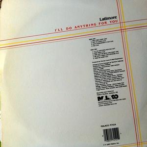 Back Cover Album Latimore - I'll Do Anything For You Back Cover Album Latimore - I'll Do Anything For You