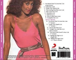 Back Cover Album Phyllis Hyman - You Know How To Love Me  | funkytowngrooves records | FTG410 | UK