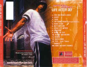 Back Cover Album Montell Jordan - Life After Def