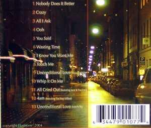 Back Cover Album Harmone` - All I Ask