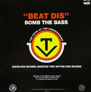 Back Cover Single Bomb The Bass - Beat Dis