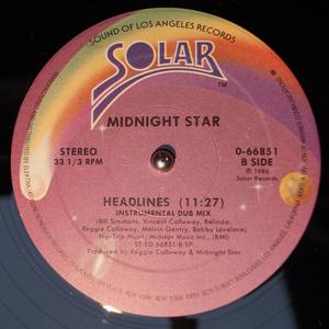 Back Cover Single Midnight Star - Headlines