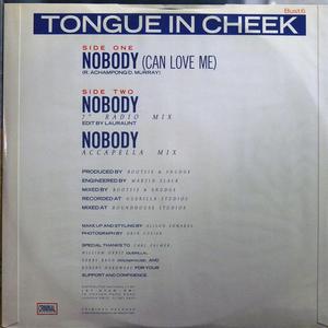 Back Cover Single Tongue 'n' Cheek - Nobody