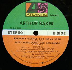 Back Cover Single Arthur Baker - Breakers Revenge