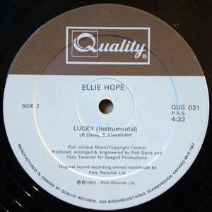 Back Cover Single Ellie Hope - Lucky