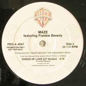 Back Cover Single Maze - Songs Of Love