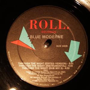 Back Cover Single Blue Moderne - Through The Night