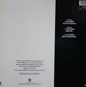 Back Cover Single Will Downing - A Love Supreme