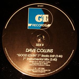 Back Cover Single Dave Collins - Good Loving