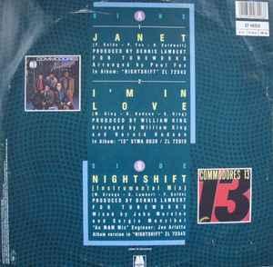 Back Cover Single Commodores - Janet