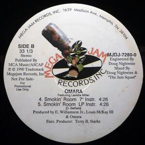 Back Cover Single Omara - Smokin' Room (45 Version)