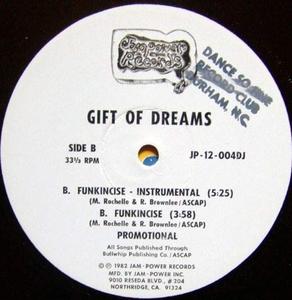 Back Cover Single Gift Of Dreams - Funkincise