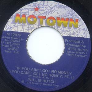 Back Cover Single Willie Hutch - If You Ain't Got No Money