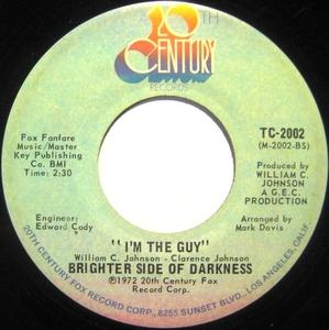 Back Cover Single Brighter Side Of Darkness - Love Jones