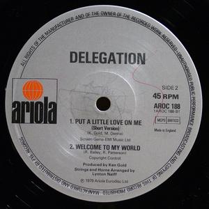 Back Cover Single Delegation - Put A Little Love On Me