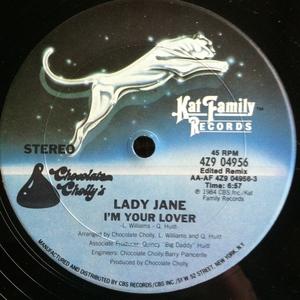 Back Cover Single Lady Jane - I'm Your Lover