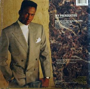 Back Cover Single Bobby Brown - My Prerogative