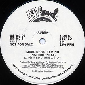 Back Cover Single Aurra - Make Up Your Mind
