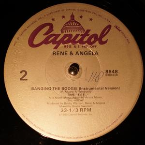 Back Cover Single René And Angela - Banging The Boogie