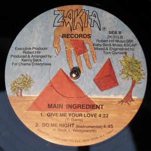 Back Cover Single The Main Ingredient - Do Me Right
