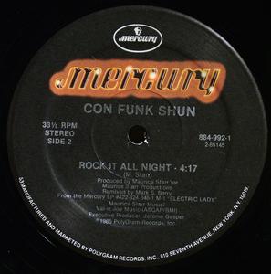 Back Cover Single Con Funk Shun - She's A Star