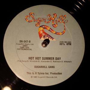 Back Cover Single Sugarhill Gang - Hot Hot Summer Day