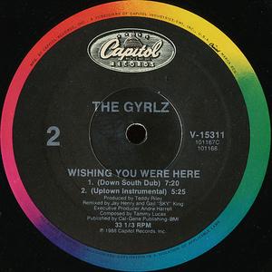 Back Cover Single The Gyrlz - Wishing You Were Here