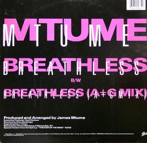 Back Cover Single Mtume - Breathless (a&g Mix)