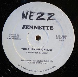 Back Cover Single Jennette - You Turn Me On