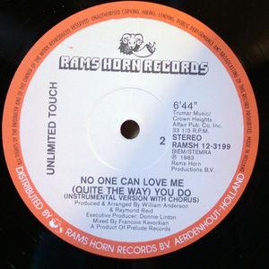 Back Cover Single Unlimited Touch - No One Can Love Me (quite The Way) You Do