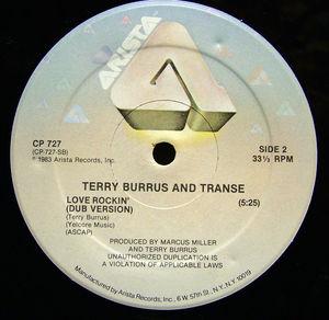 Back Cover Single Terry Burrus And Transe - Love Rockin