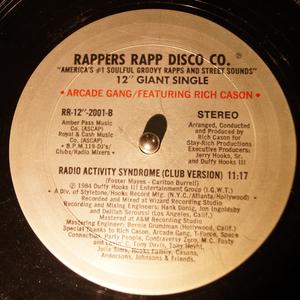 Back Cover Single Arcade Gang - Radio Activity Rapp