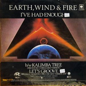 Back Cover Single Wind & Fire Earth - I've Had Enough