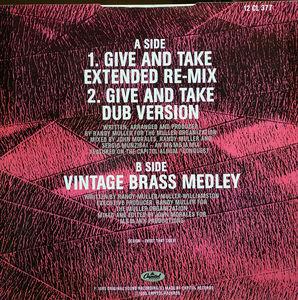 Back Cover Single Brass Construction - Give And Take