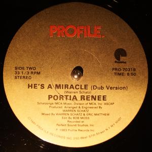 Back Cover Single Portia Renee - He's A Miracle