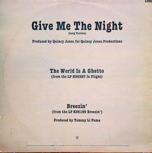 Back Cover Single George Benson - Give Me The Night