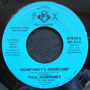 Back Cover Single Paul Humphrey - Humphrey's Overture
