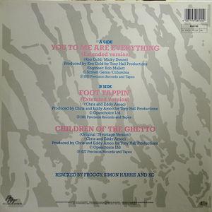 Back Cover Single The Real Thing - You To Me Are Everything ( the decade remix)