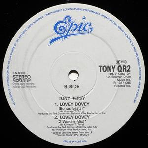 Back Cover Single Tony Terry - Lovey Dovey